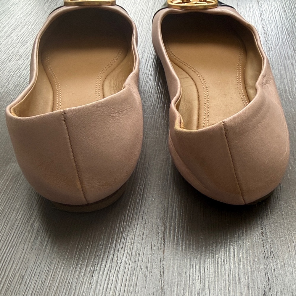Tory Burch Chelsea Leather Cap Toe ballet flats - Picture 6 of 9